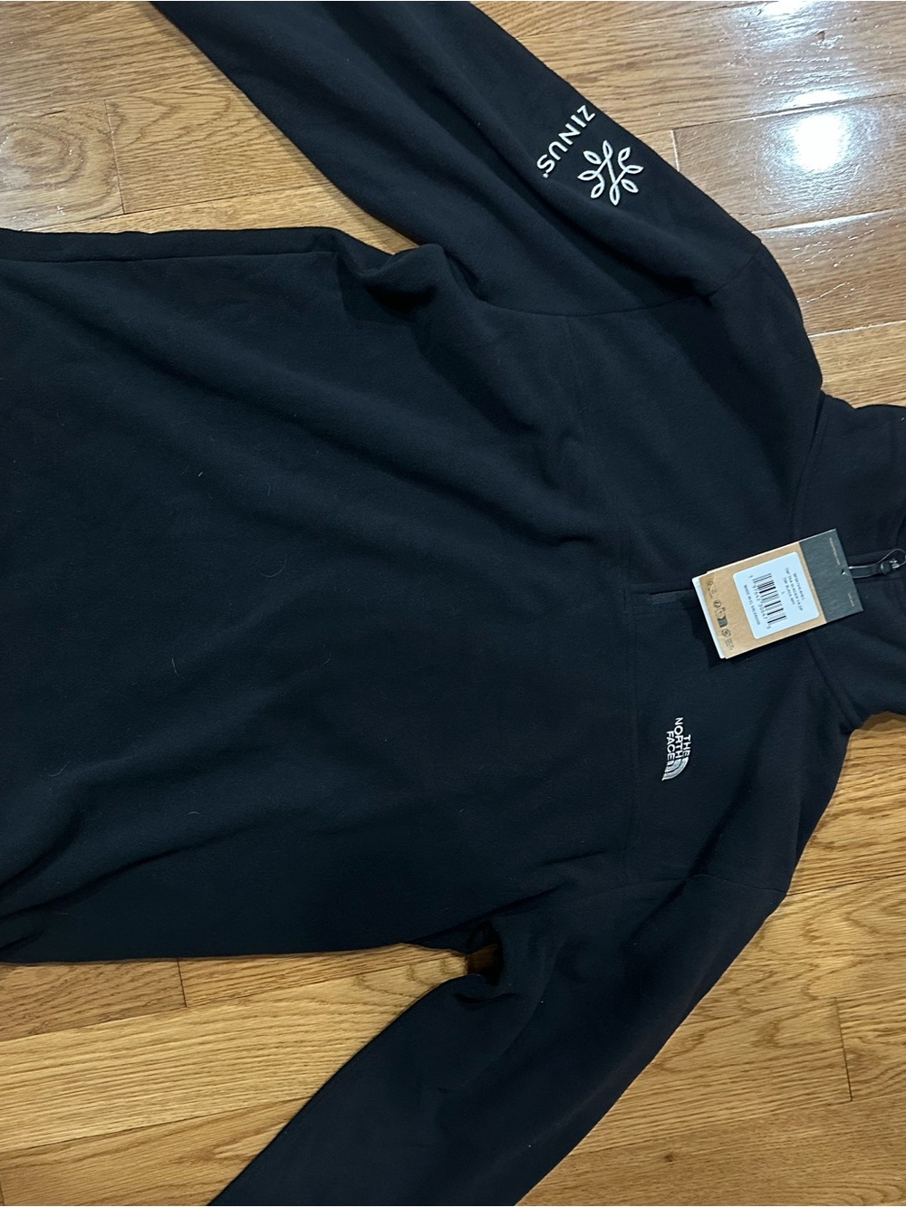 The North Face Black Fleece Pullover with White Logo